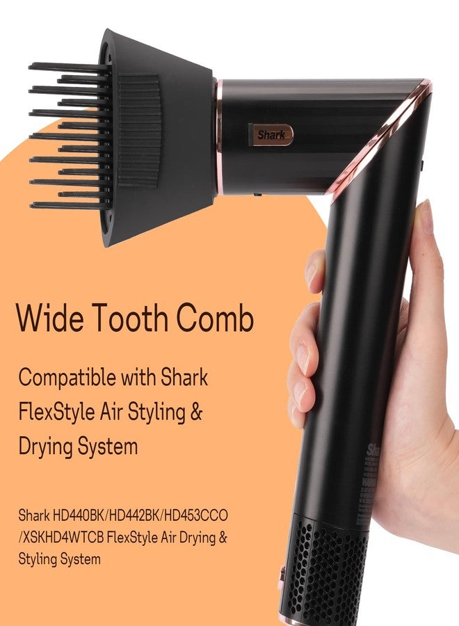 Esctabalt مشط ذو أسنان عريضة لجهاز Shark XSKHD4WTCB FlexStyle، ملحق مشط لنظام تصفيف وتجفيف الشعر بالهواء Shark FlexStyle - Image 5